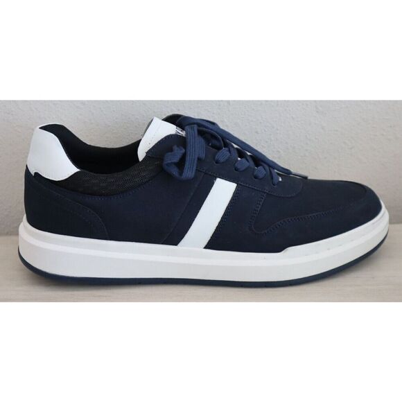 Stacy Adams 25515-410 Men's Sz 12M Navy Leather Currier Moc Toe Sneakers - Picture 4 of 6
